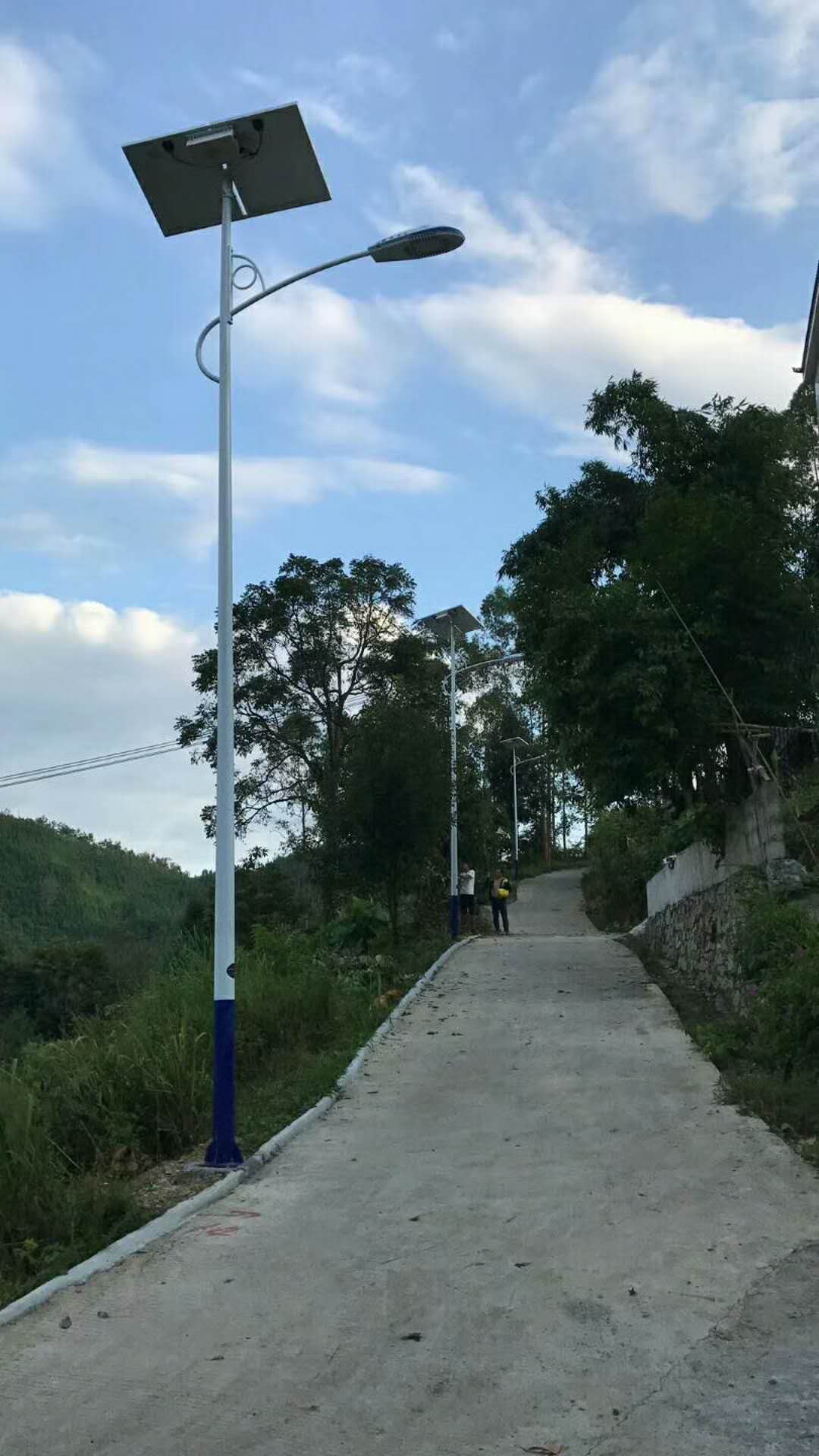 湖南省婁底林總96套農(nóng)村太陽能路燈工程成功驗收！
