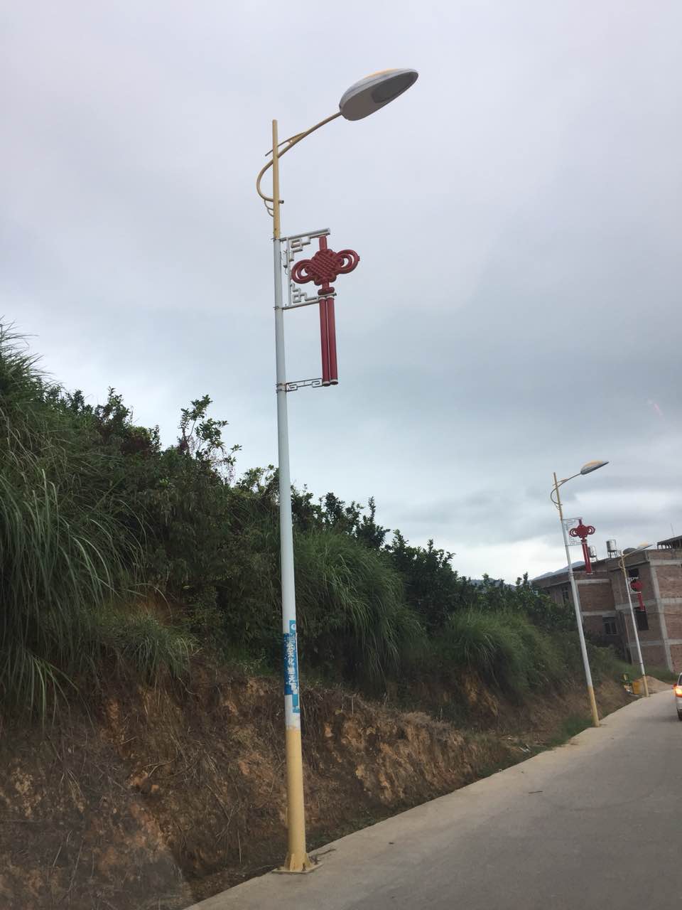 福建漳州48套led中國結(jié)路燈竣工，曬圖啦！